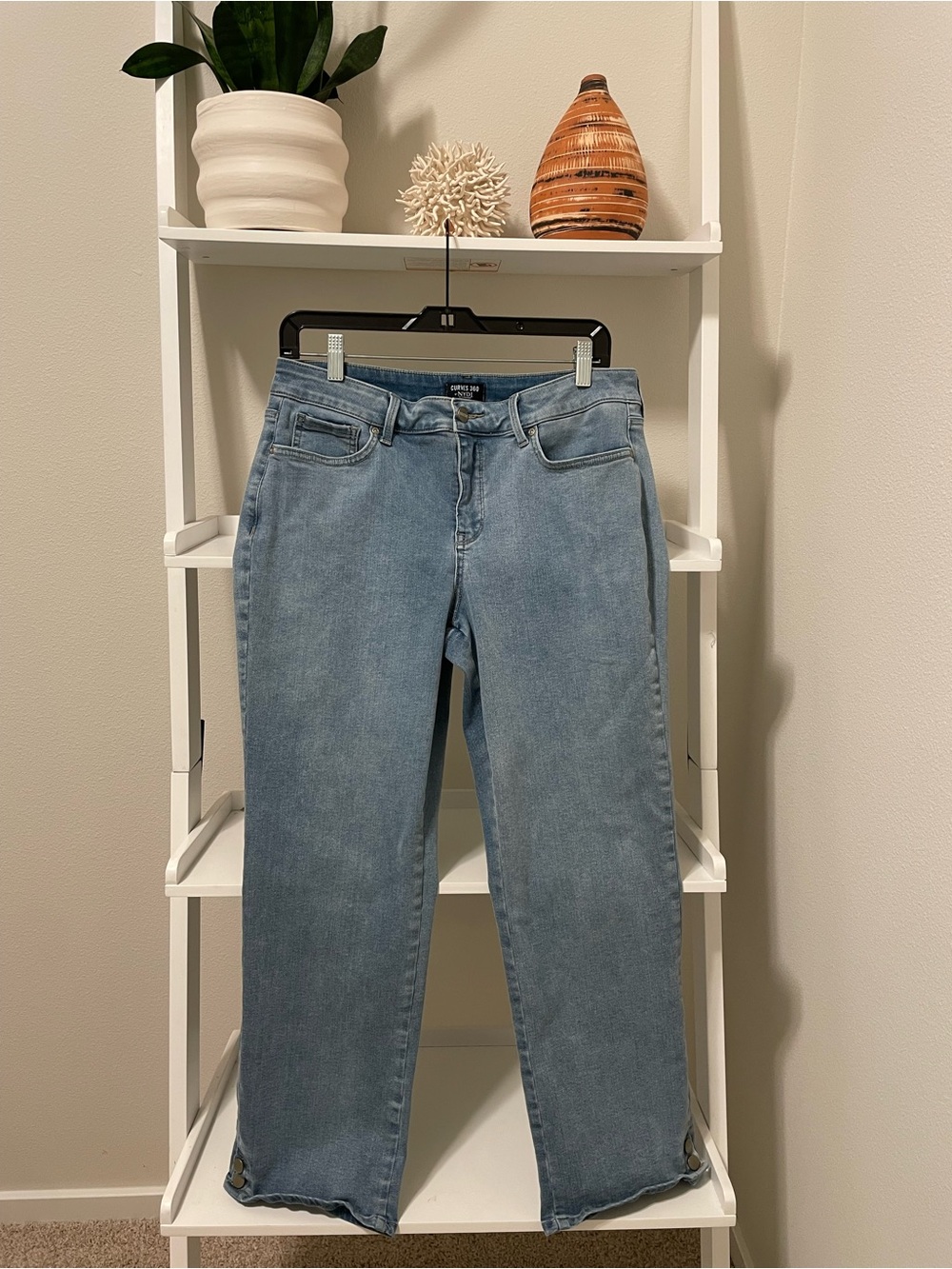 NYDJ Light Wash Straight-Leg Jeans